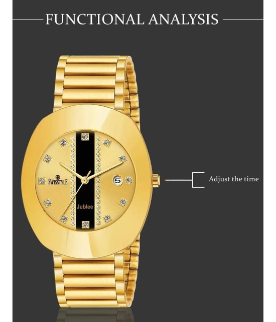 Swisstyle Gold Metal Analog Mens Watch