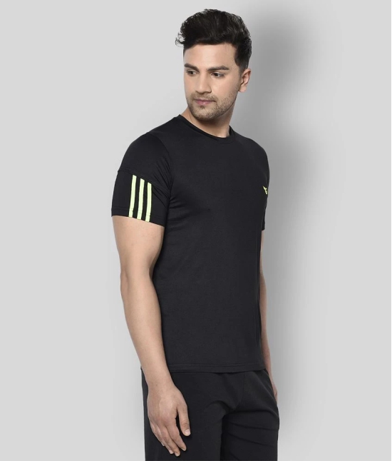 Glito - Black Polyester Regular Fit Mens Sports T-Shirt ( Pack of 1 ) - None