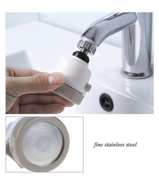 360 Degree Rotating ABS Silicone and Stainless Steel Sprinkler Faucet Pressurizing Water Tap