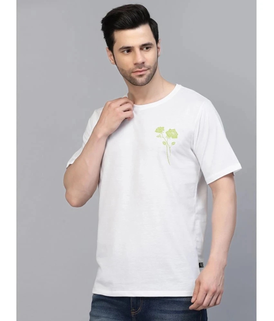 Rigo - Off White Cotton Oversized Fit Mens T-Shirt ( Pack of 1 ) - None