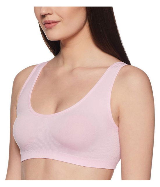 ComfyStyle Cotton Lycra Air Bra - Pink - Free Size