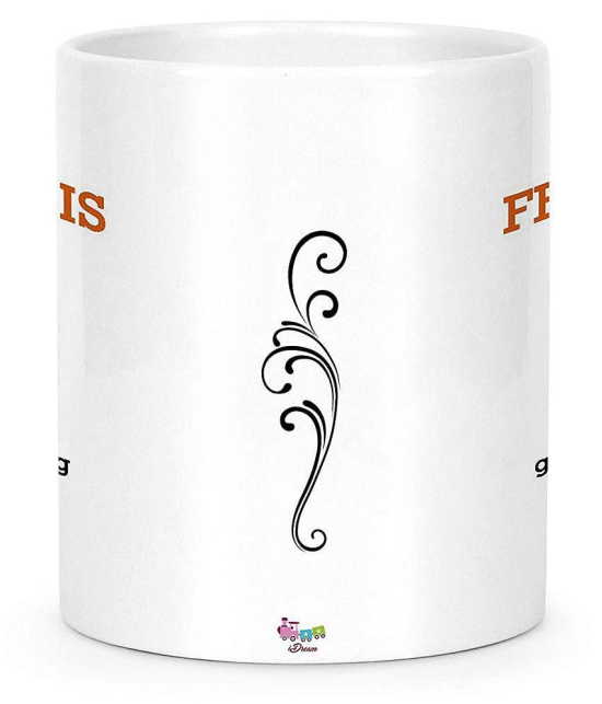 Idream Quote Printed Ceramic Coffee Mug 1 Pcs 330 mL - White