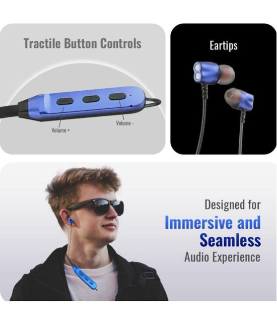 Tecsox - Wireless Bluetooth Headset - Blue