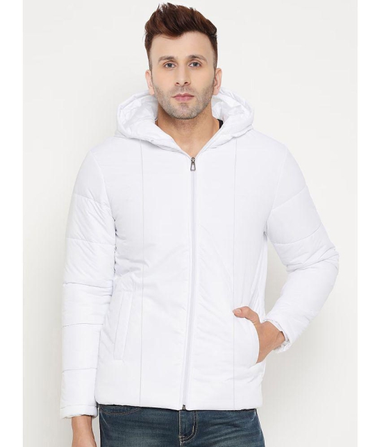 9TY3REE Polyester Men''s Puffer Jacket - White ( Pack of 1 ) - None