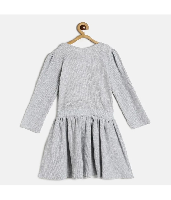 MINI KLUB Gray Cotton Girls Fit And Flare Dress ( Pack of 1 ) - None