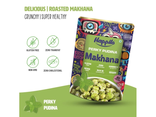 Happilo Premium Super Snack Makhana Perky Pudina 55g