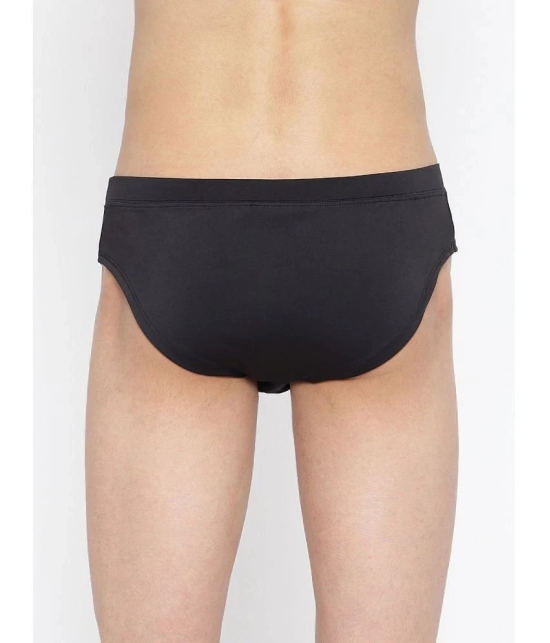 La Intimo Black Polyester Mens Briefs ( Pack of 1 ) - None