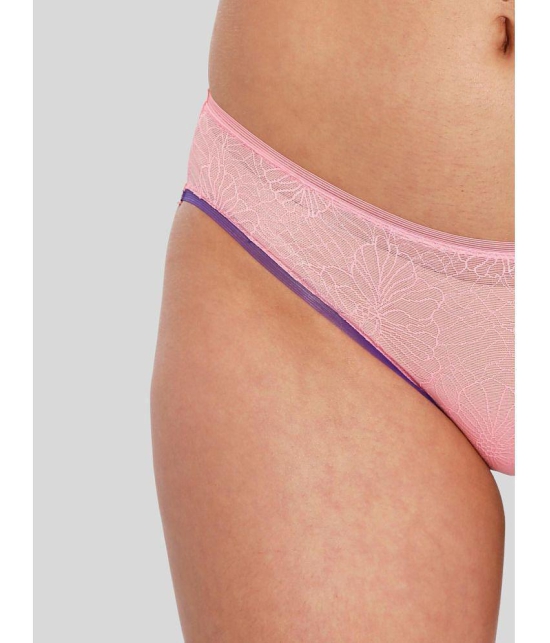 ILRASO - Fluorescent Pink Elastane Women's Bra & Panty Set ( Pack of 1 ) - None