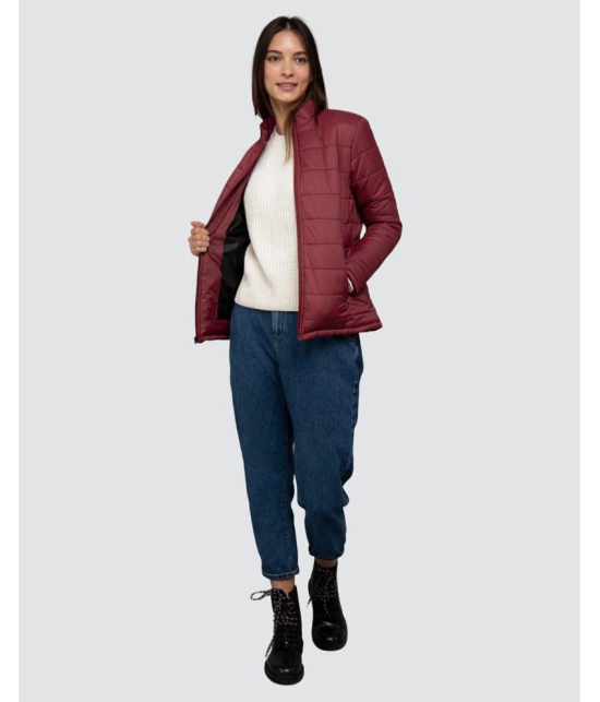 PPTHEFASHIONHUB - Polyester Maroon Jackets - None