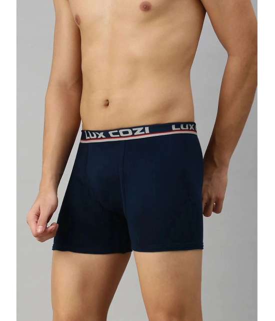 Lux Cozi - Multicolor Cotton Blend Mens Trunks ( Pack of 5 ) - None