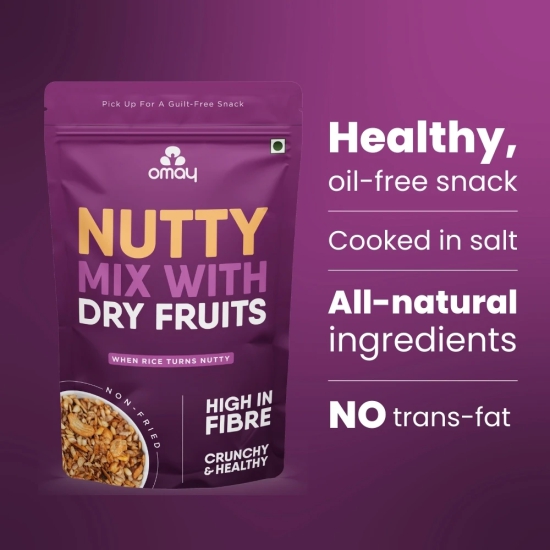 Omay Foods Nutty Mix with Dry-Fruits, 50 gm (4 Pcs)