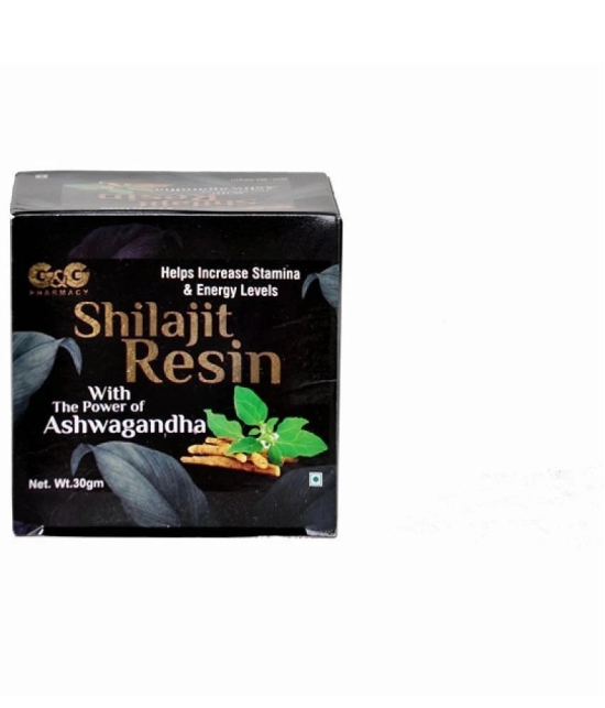 G&G Pharmacy Shilajit Resin With The Power Of Ashwagandha 30Gm Pack of 1