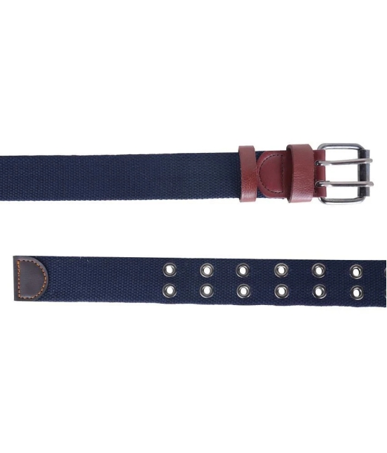 Zacharias - Blue Canvas Mens Casual Belt ( Pack of 1 ) - None