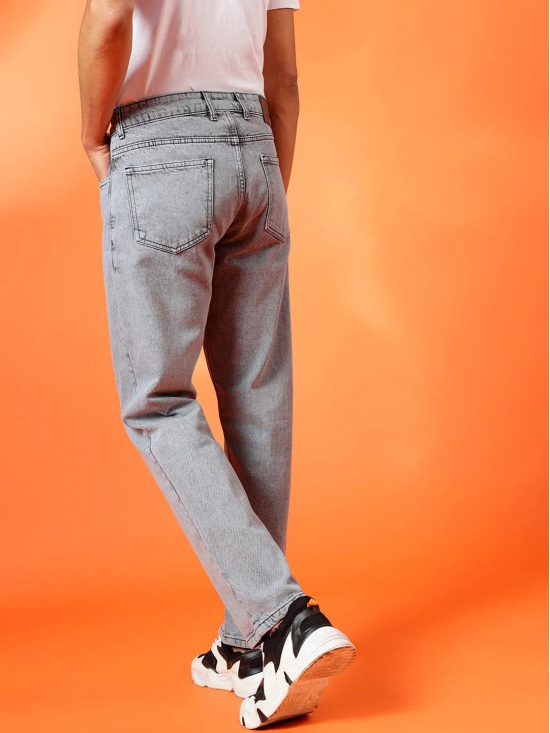 BWOLVES Men''s Clean Look Heavy Fade Cotton Jeans: Effortless Style in Light Shade Heavy Fade Grey-38