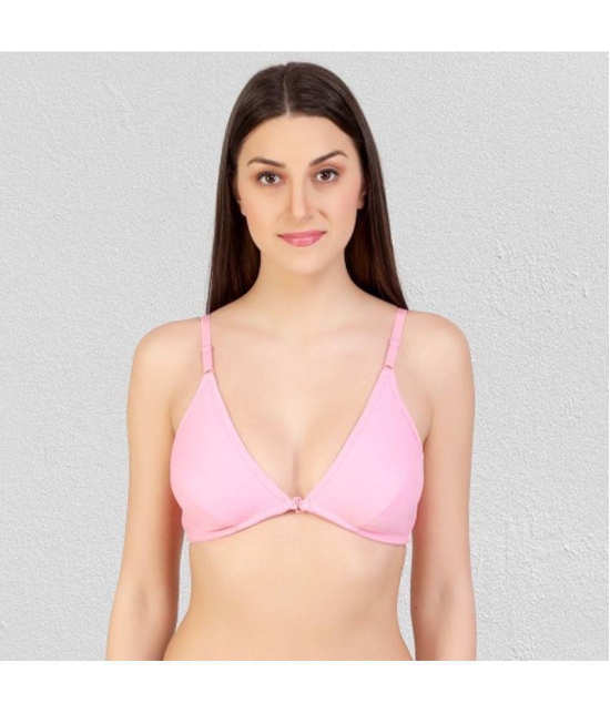 Zourt - Pink Cotton Non Padded Womens Minimizer Bra ( Pack of 1 ) - None