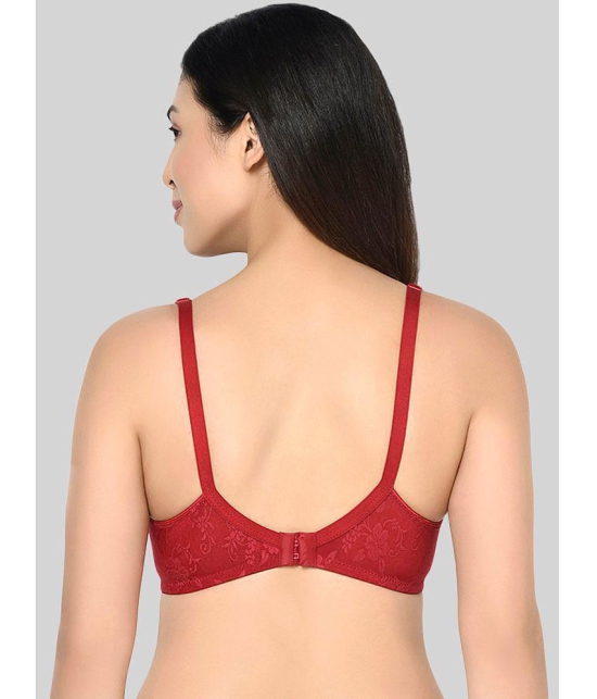 Bodycare Maroon Cotton Blend Heavily Padded Womens Everyday Bra ( Pack of 1 ) - None