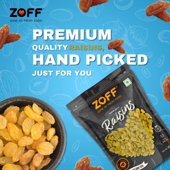 Zoff Green Raisins  Net weight -250g