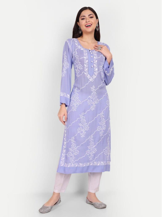 lucknowi chikankari hand embroidered long kurta