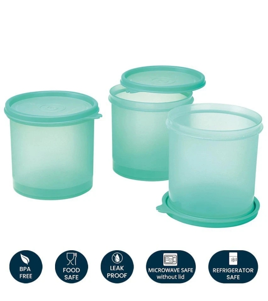 HOMETALES Plastic Multi-Purpose Food Container, 800ml Each, Green, (3U) - Green