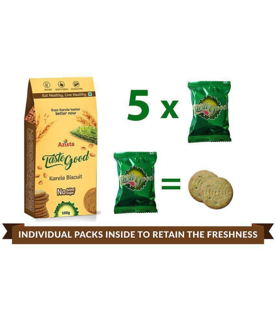 Taste Good Karela Digestives & Low Calorie Biscuits 400 gm Pack of 4