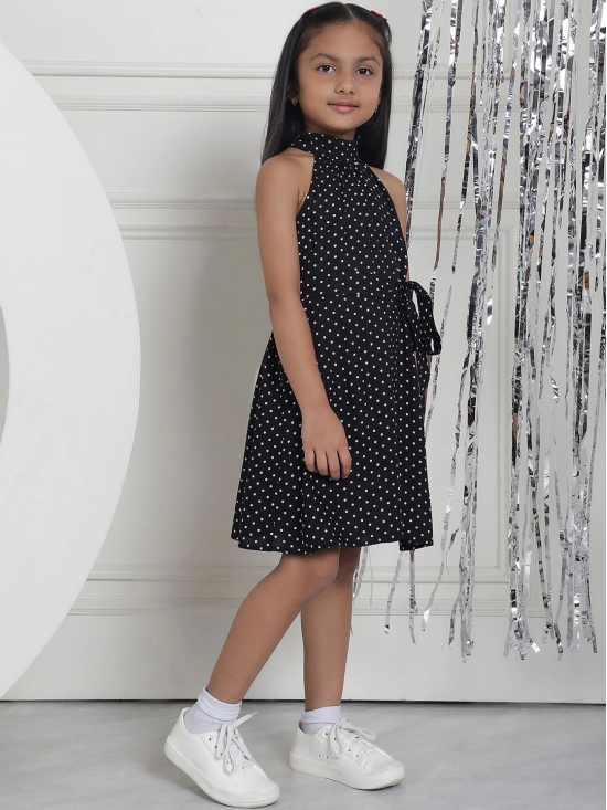 MINI & MING Girls Polka Dot Printed A-Line Dress