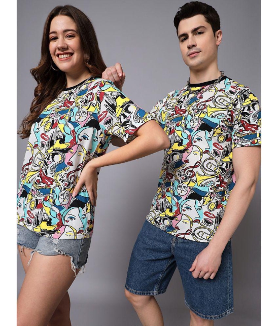 The Dry State - Multicolor Cotton Regular Fit Couple T-Shirt