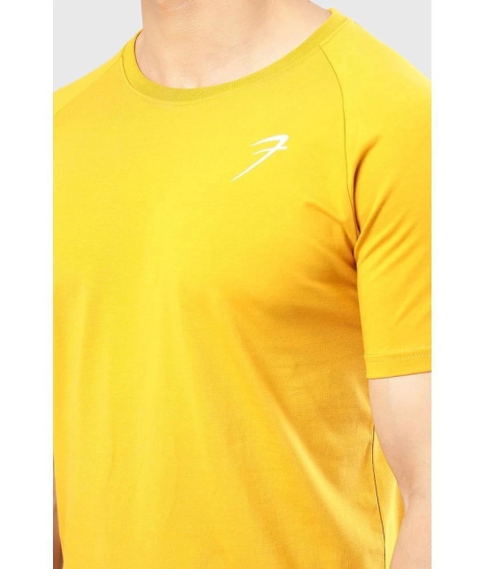 Fuaark Mustard Cotton Slim Fit Mens Sports T-Shirt ( Pack of 1 ) - None