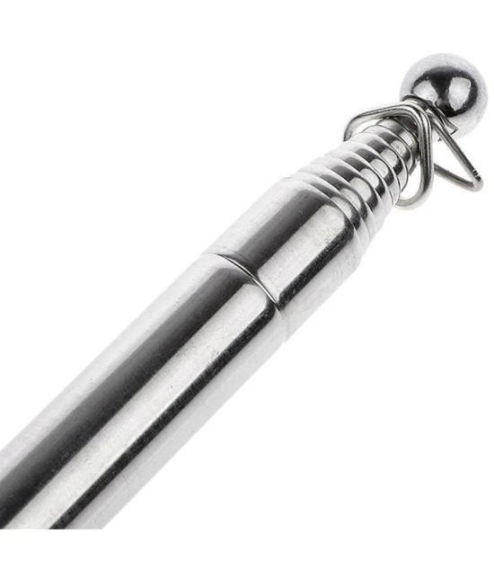 SHB Multipurpose Stainless Steel Flag Pole Stick with Spongy Grip Light Weight for Class Black Board Pointer Stick Extendable Long Telescopic Pointer