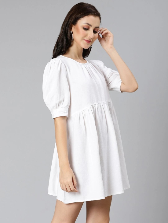 Oxolloxo White A-Line Dress