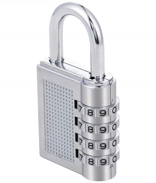 THR3E STROKES-Combination 4-Digit Safe Painted PIN Hand Bag Shaped Combination Stainless Steel Padlock Lock for