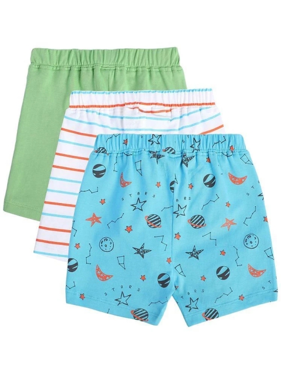 Miniklub Baby Boys  Elasticated Knit Shorts, Pack of 3 (Multi Color) - None