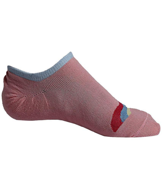 Texlon - Multicolor Cotton Women's No Show Socks ( Pack of 5 ) - None