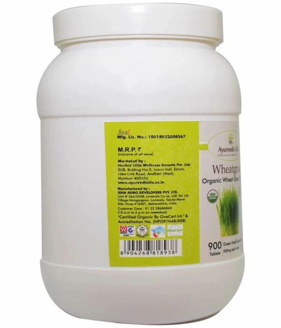 Ayurvedic Life Wheatgrass Tablet 900 no.s Pack Of 1