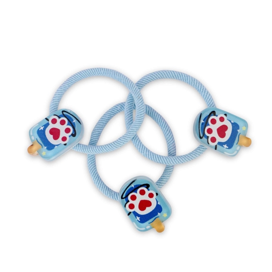 Korean Style Paw Popsicle Hair Ties - Set of 3