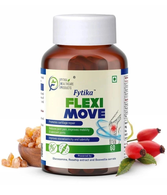 Fytika Flexi Move| Glucosamine, Rosehip Powder extract-60 Tablets