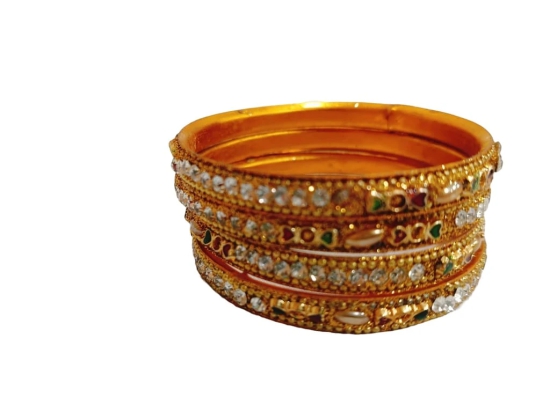 Fancy Bangles Set with Stones for Women