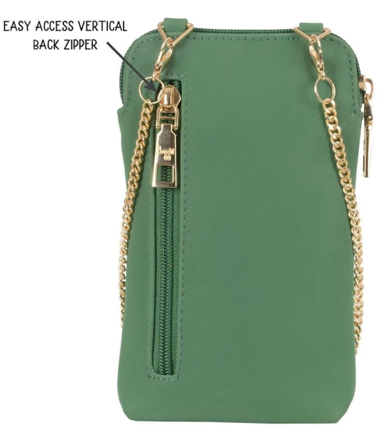 Baggit Green PU Sling Bag - Green