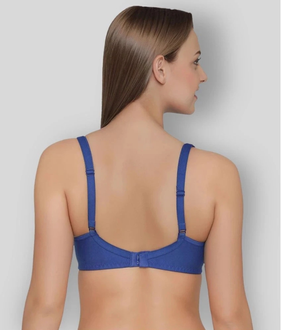 Clovia Pack of 1 Lace Non Padded Womens T-Shirt Bra ( Blue ) - None