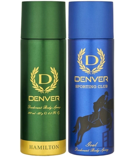 Denver Hamilton & Goal Deodorant Spray for Men 400 ml ( Pack of 2 )