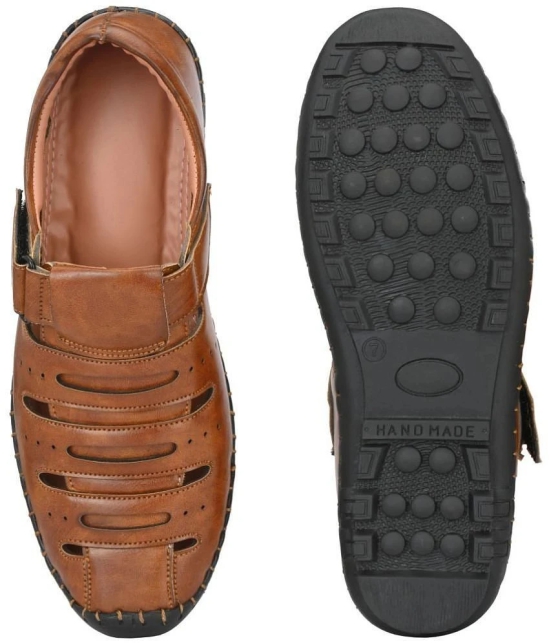 Bucik - Brown Mens Sandals - None