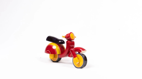 Handmade Wooden Yetikoppaka Toy Vespa Scooter