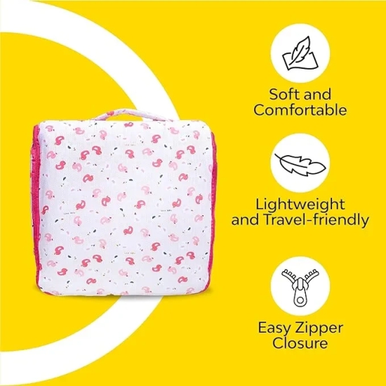 Compact Baby Bed In A Bag | Portable and Travel Friendly Baby Bed Pink