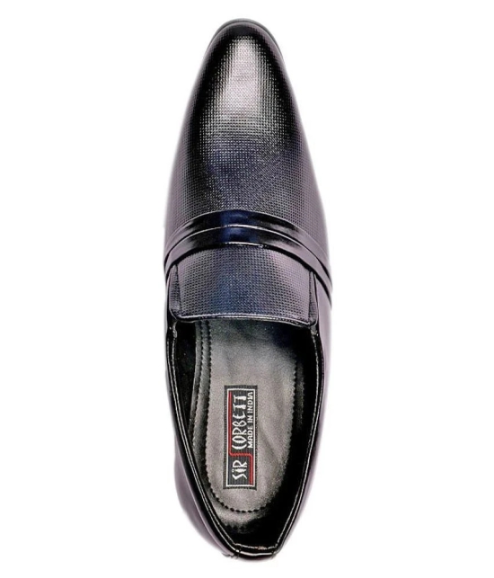 Sir Corbett - Black Mens Slip On Formal Shoes - 10