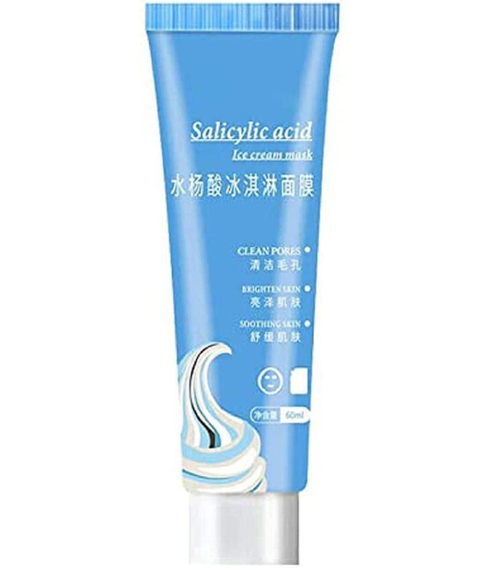 Salicylic Ultra Cleansing Ice Cream Mask Acne Fades Moisturizing Mask Blackheads Remover (Pack of 1)