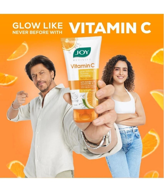 Joy Revivify Vitamin C Skin Brightening Face Wash with Vitamin B5, E | (150 ml)