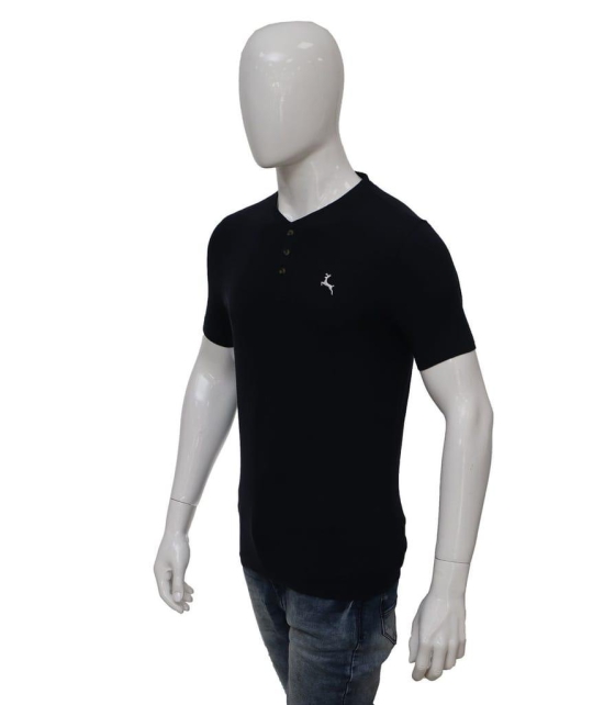 Mens  Cotton Indian Ink Solids Henly T-Shirt