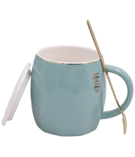 Kookee - Sea Green Ceramic Coffee Mug ( Pack of 1 ) - Sea Green