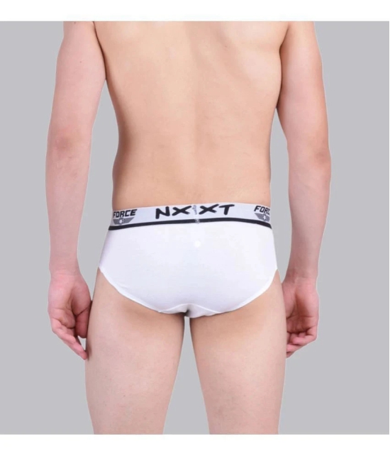 Force NXT Cotton Mens Briefs ( White ) - None