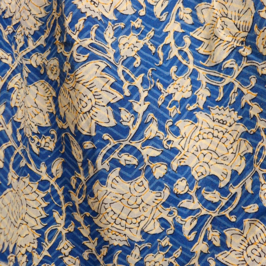 SoulShoppr Pure Cotton Jaipuri Block Print Shorts Female Blue