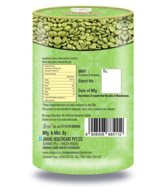 Zindagi Instant Green Coffee Powder 20 gm